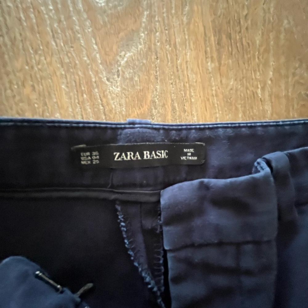 ZARA Basic navy dressy pants